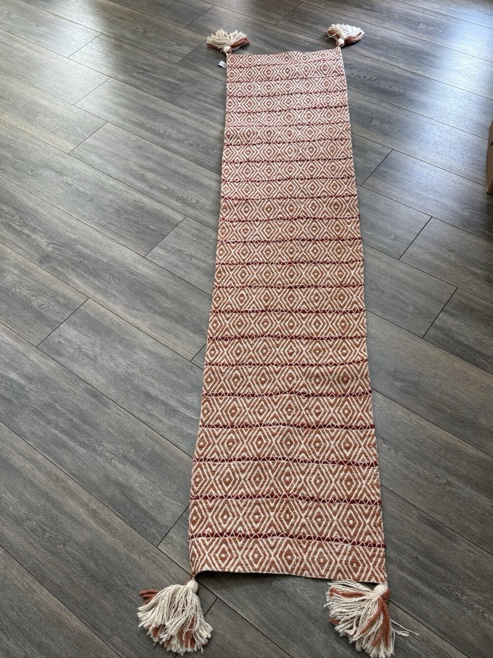 Rachel Ashwell The Farmhouse Table Runner Harvest Orange 16"x90" Fall Autumn